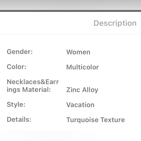 Turquoise feather pendent necklace and feather drop earrings - Picture 9 of 9